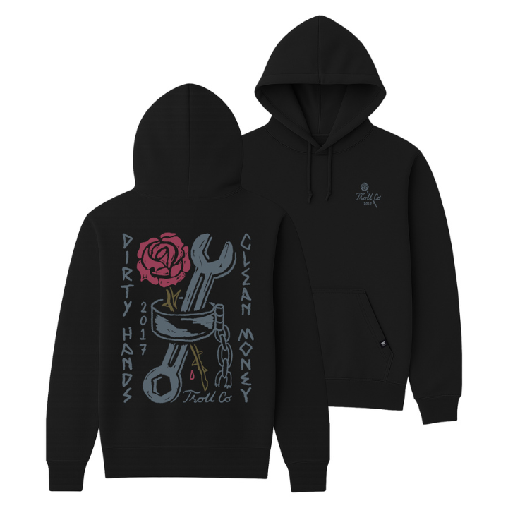 GIRLS HOODY SHACKLER - BLK